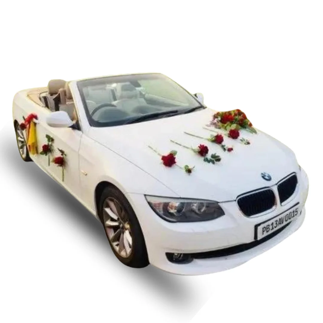 MW WHITE-5 SERIES wedding rental car